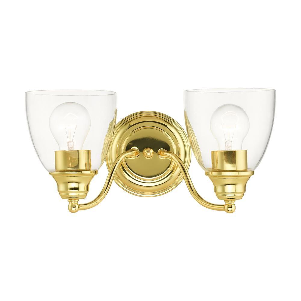 Livex Lighting Montgomery 2 - Light Vanity in  Polished Brass