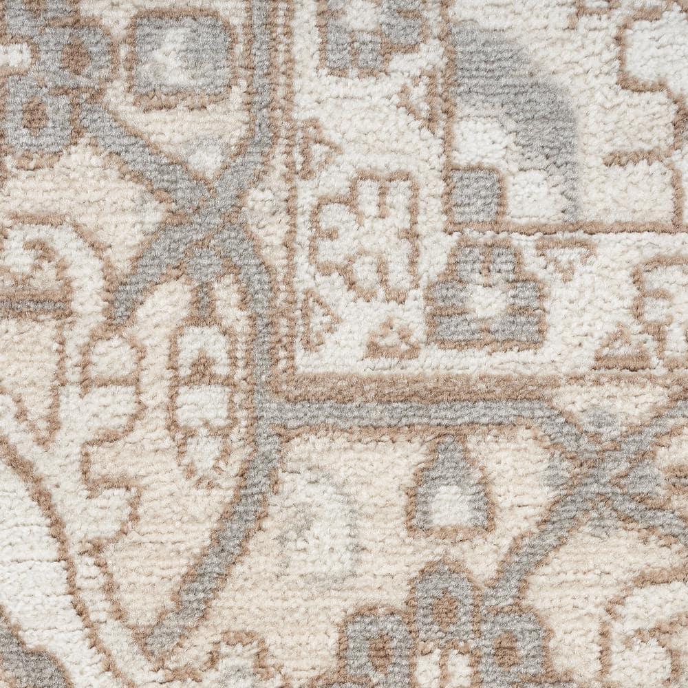 Nourison Concerto Center Medallion Indoor Rug Beige 7'10"x9'10"