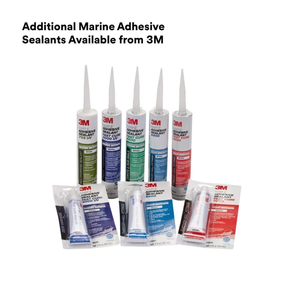 3M Marine Adhesive Sealant 5200,, White, 295 mL, 1 Cartridge, Watertight Bonging/Sealing of Gelcoat