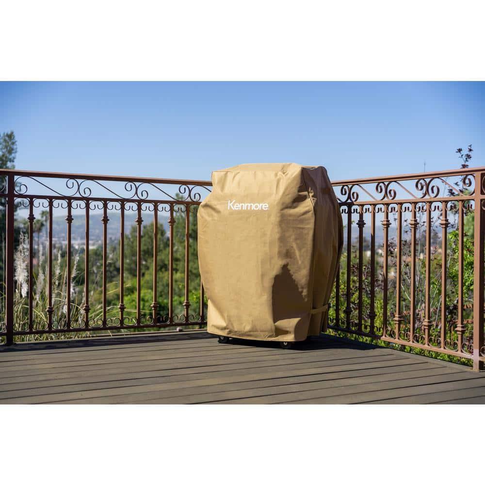 Kenmore Kenmore Grill Cover - 33-Inch Wide Cover Fits 2- and 3-Burner Gas Grills with Foldable Side Shelves