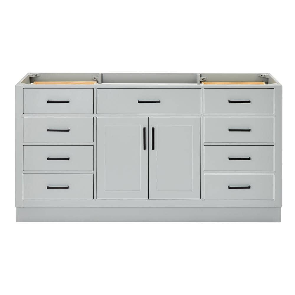 Ariel T066s-Bc Hepburn 66" Single Free Standing Vanity Cabinet Only - Grey