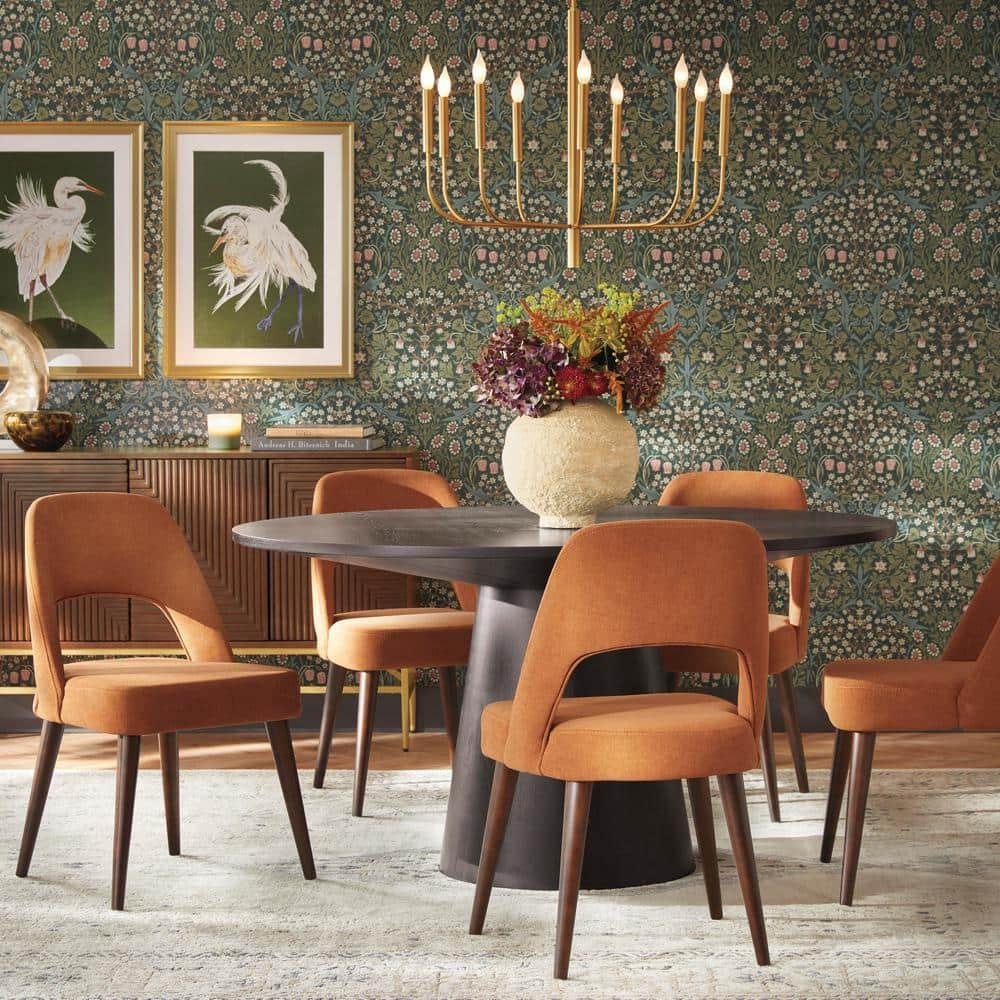 NextWall Greenery Victorian Garden Floral Peel and Stick Wallpaper