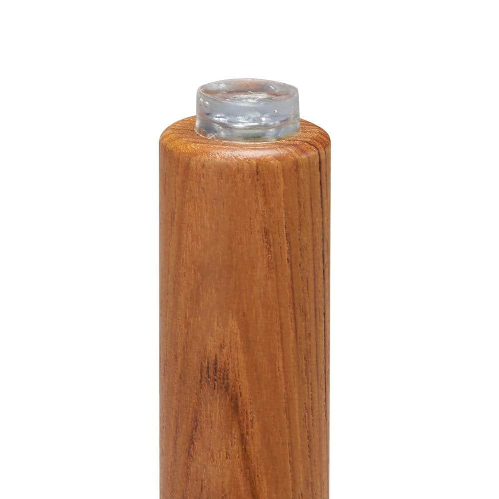 Utopia Alley  12 in. Small Teak Corner Shower Stool with Plastic Storage for Inside Shower, Indoor & Outdoor Use