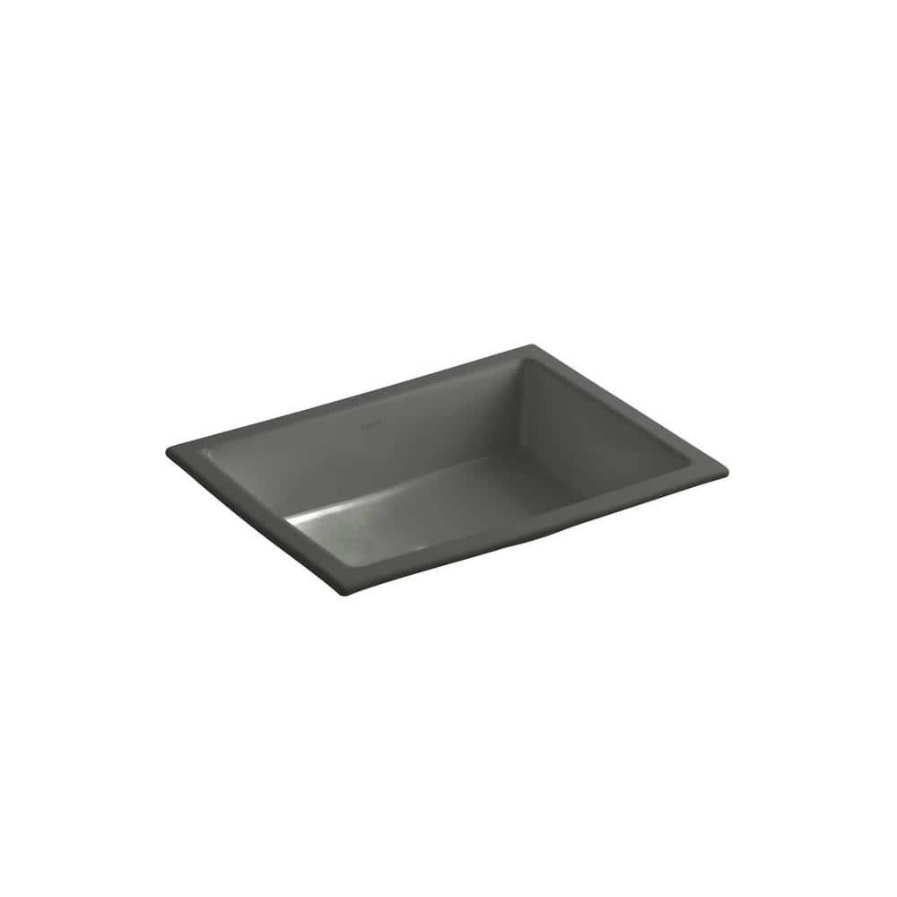 Verticyl Rectangular Undermount Bathroom Sink with Overflow