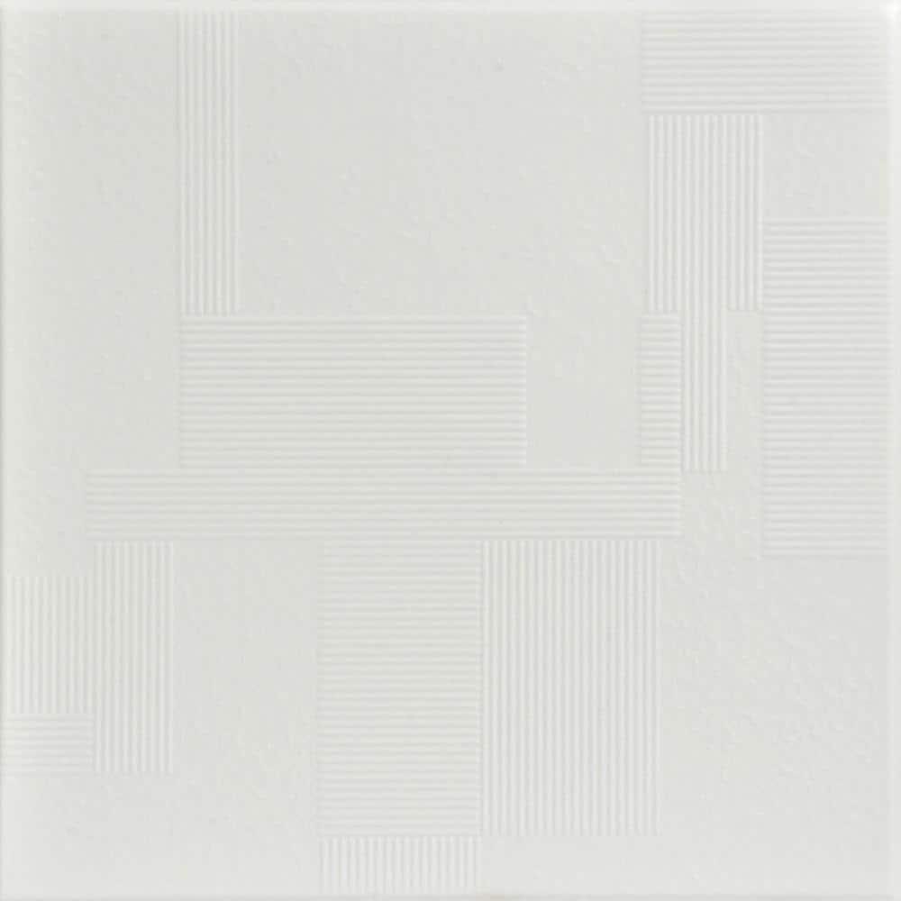 Vectors 1.6 ft. x 1.6 ft. Polystyrene Glue-up Ceiling Tile