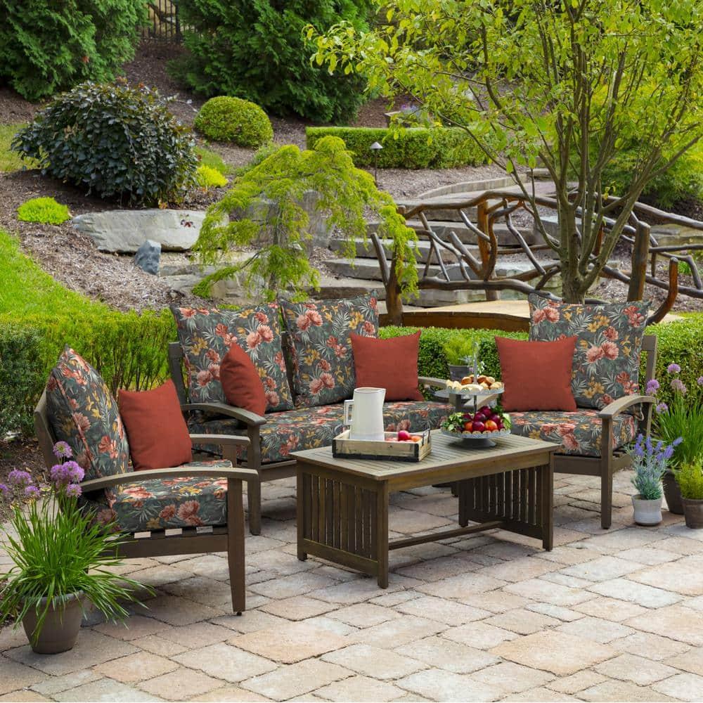 Phoebe Floral Outdoor Lounge Chair 5.75" Cushion