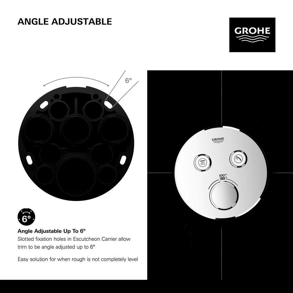 GROHE Grohtherm SmartControl Dual-Function Shower Thermostatic Valve Trim