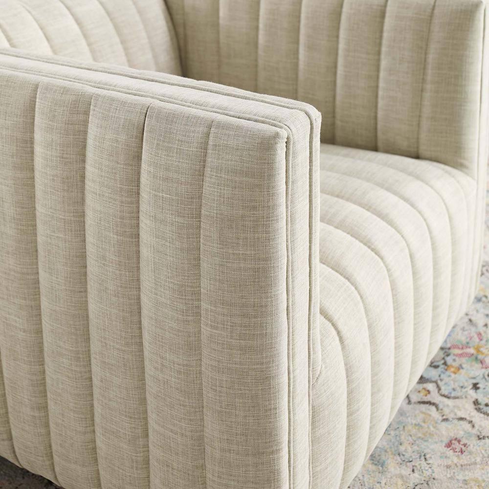 Modway Conjure Channel Tufted Performance Velvet Swivel Armchair