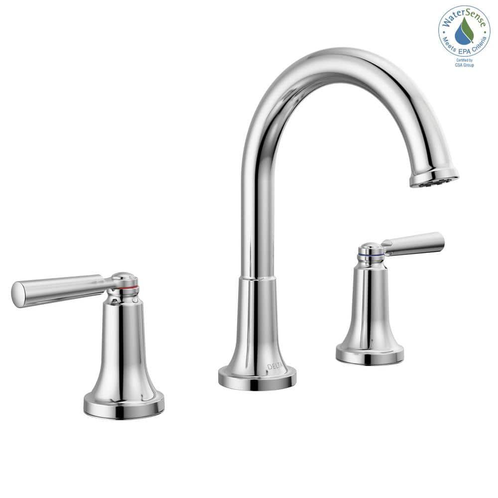 SAYLOR™ Widespread Bathroom Faucet 3 Hole, 2-handle Bathroom Sink Faucet with Drain Assembly