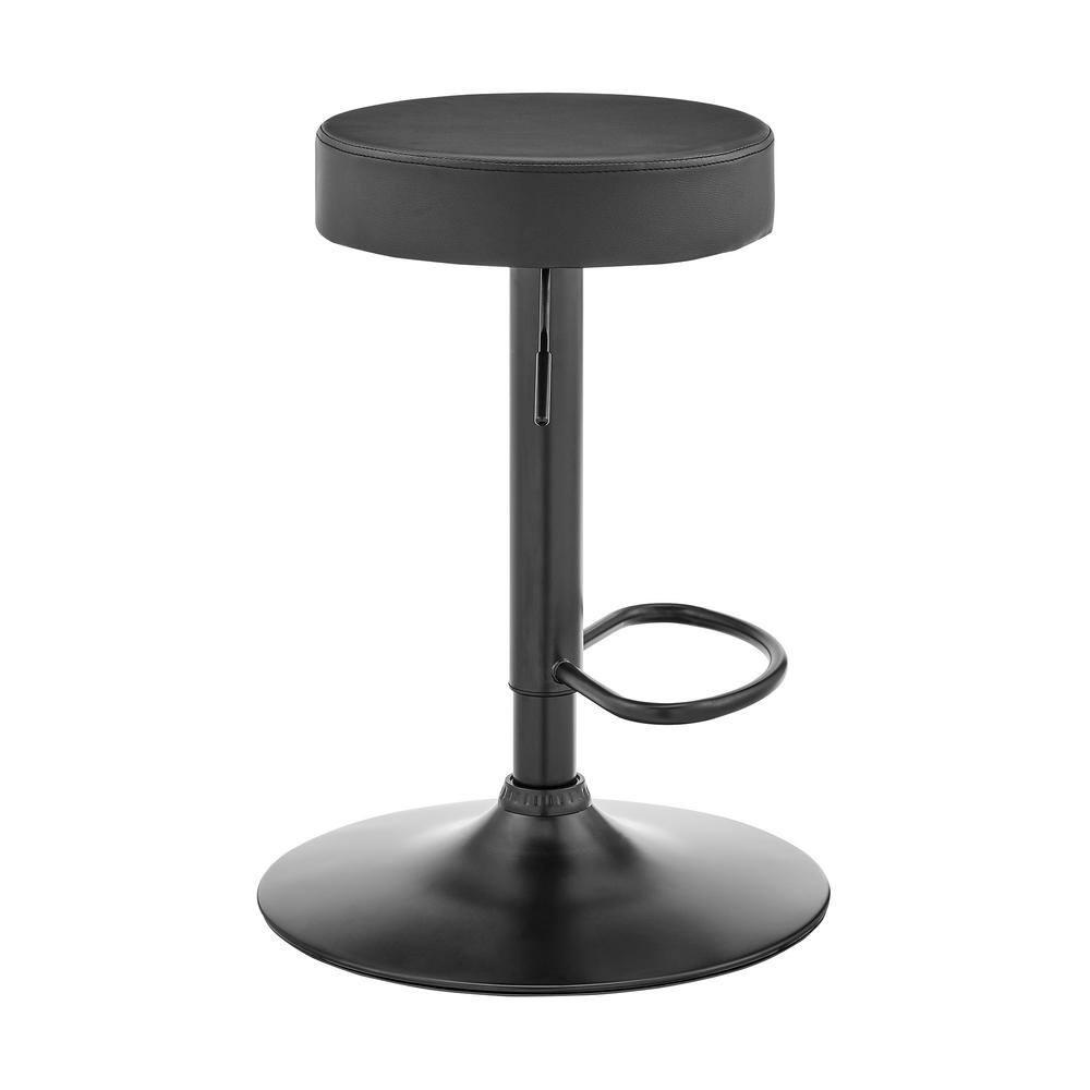 Dax Barstool: Adjustable, Swivel, Square Upholstered Seat - Armen Living