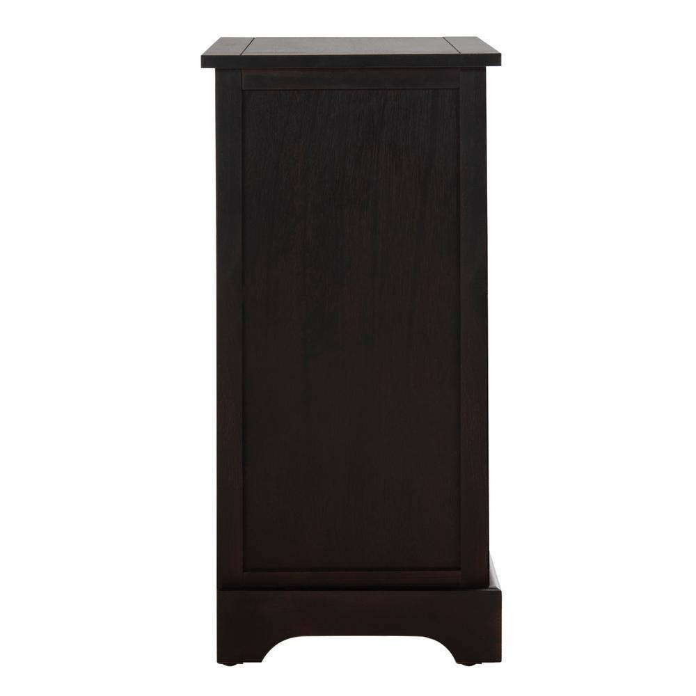 Carrie Side Storage Side Table - AMH5700F - Brown - Safavieh Couture