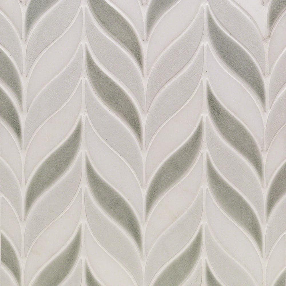 Divine Sprig 2" x 3" Ceramic Mosaic Wall Tile (0.86 Sq. Ft. / Sheet)
