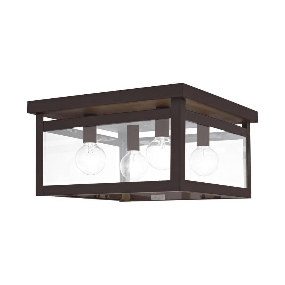 Livex Lighting Milford Ceiling Mount in Bronze