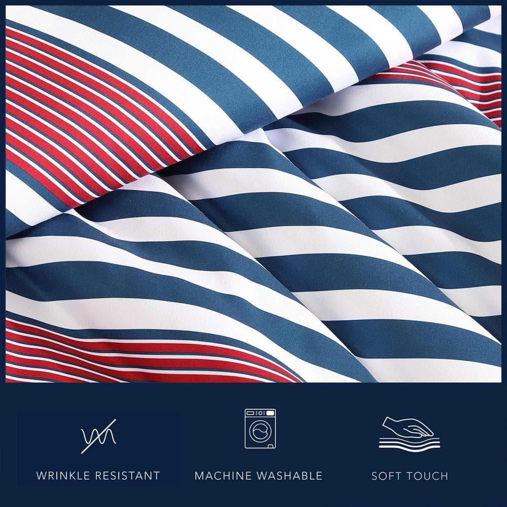 Nautica Nautica Kennedy Stripe Reversible Navy Comforter Set