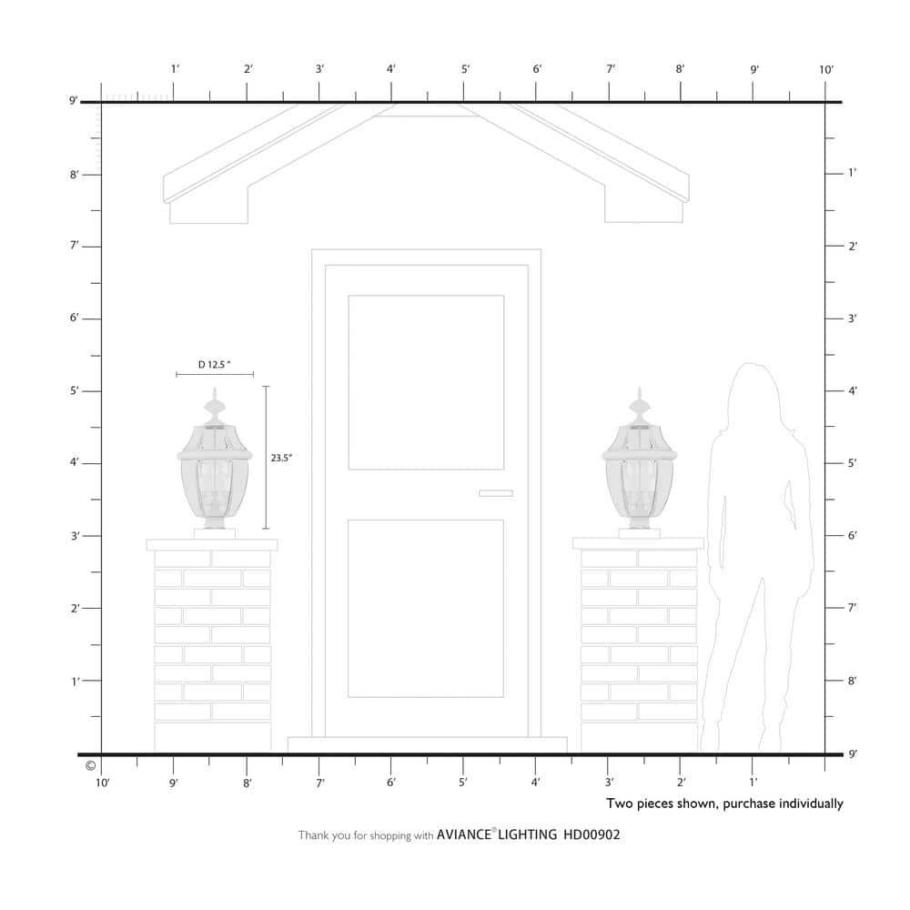Livex Lighting Monterey 3 - Light Lantern in  Bronze