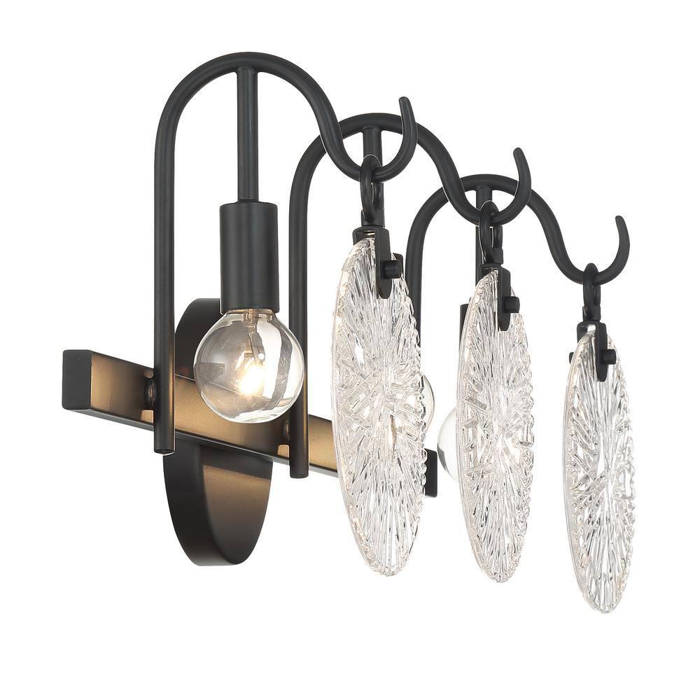 Savoy House Addison 3 - Light Vanity in  Matte Black