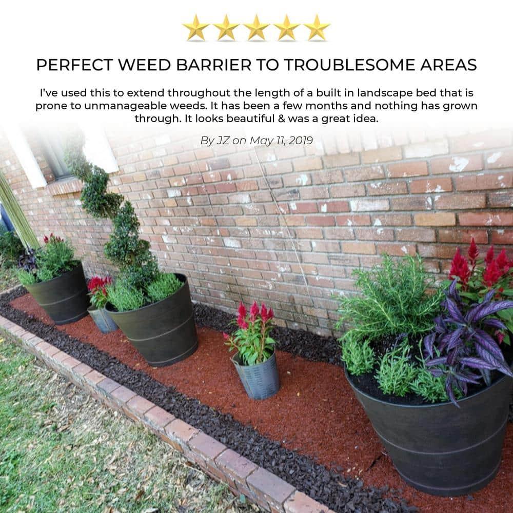 Backyard Expressions Reversible Rubber Mulch Pathway, 72" x 24" x 2/3" , Brown or Red