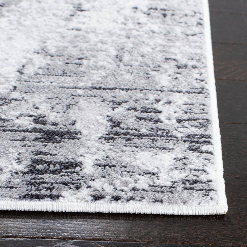 SAFAVIEH Amelia Alastar Abstract Area Rug, Grey/Ivory, 5'3" x 5'3" Square