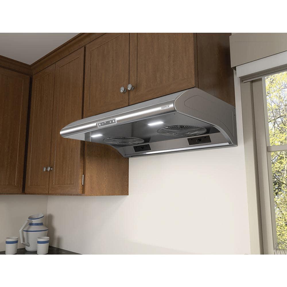 Zephyr Typhoon 30" 850 CFM Under Cabinet Mount Range Hood with LED Lighting
