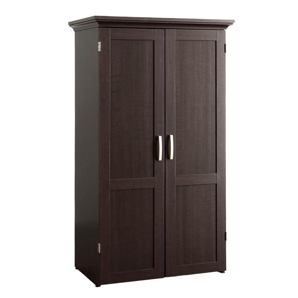 Dakota Oak and Soft White Craft and Sewing Armoire
