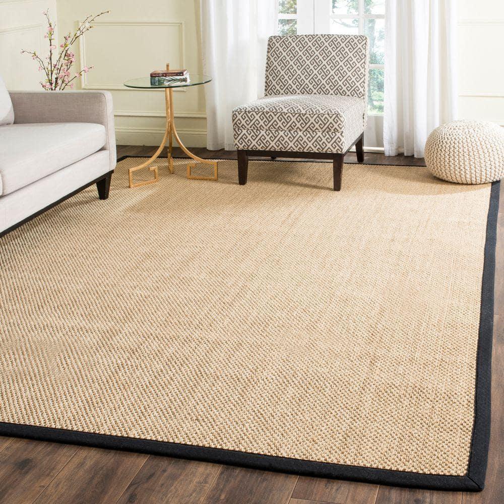 Natural Fiber NF115 Power Loomed Indoor Area Rug - Natural/Black - 8'x10' - Safavieh
