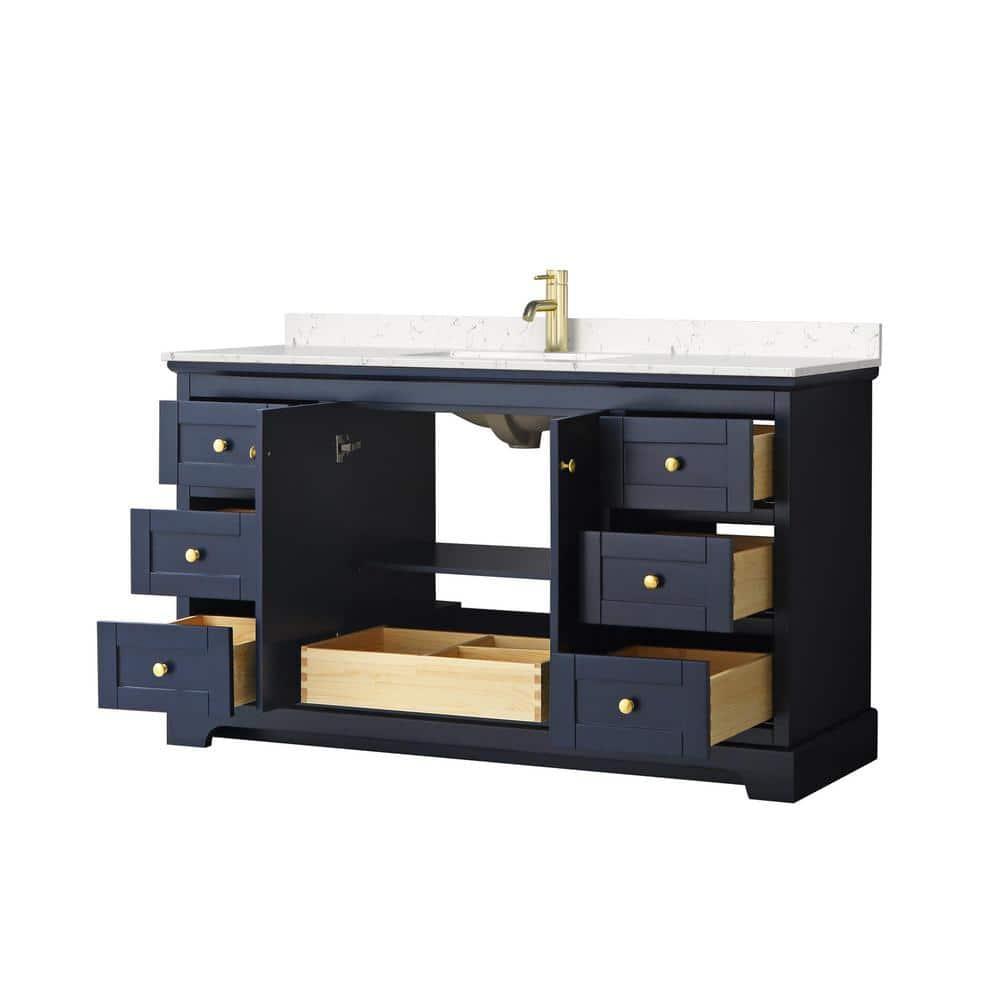 Wyndham Collection Avery 60'' Single Bathroom Vanity with Top