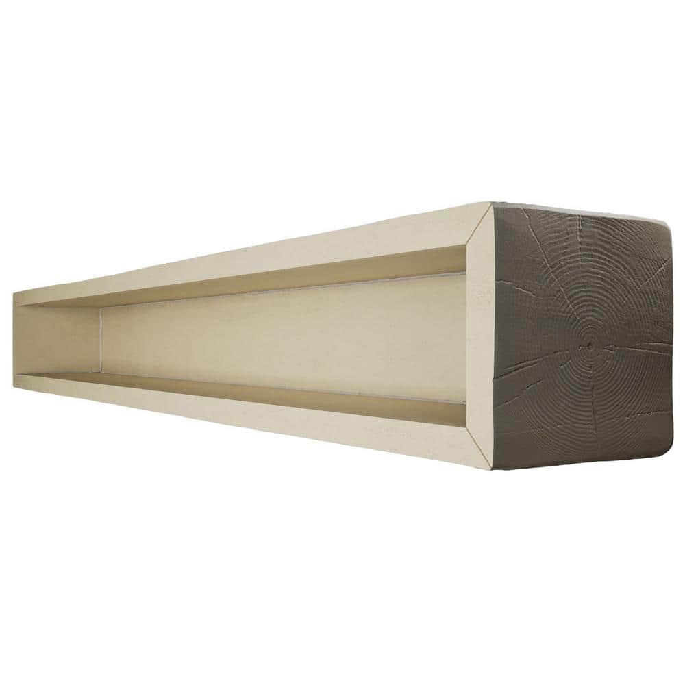 Sandblasted Endurathane Faux Wood 3-Sided Ceiling Beam (U-beam)