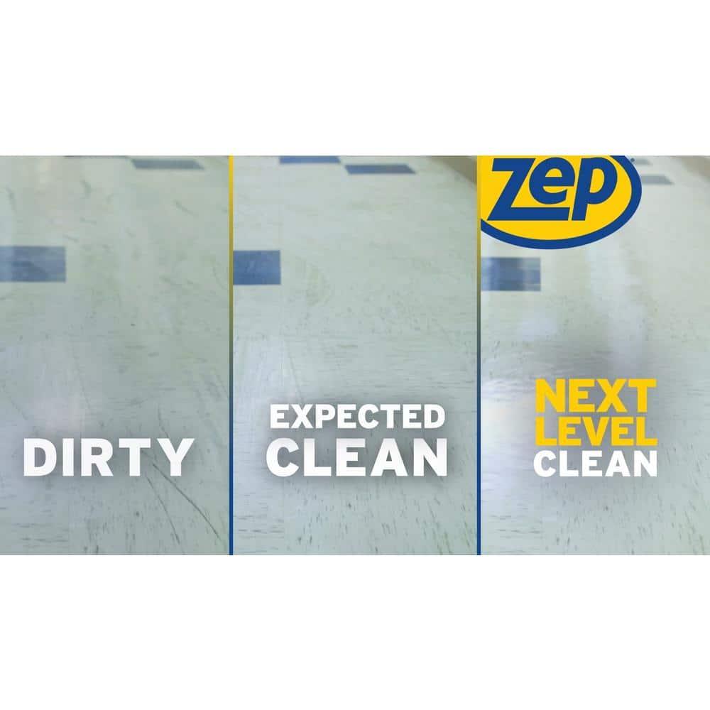 Zep Professional Wet Look Floor Polish Indoor Commercial Floor Cleaners, Mild Ammoniacal, 128 oz