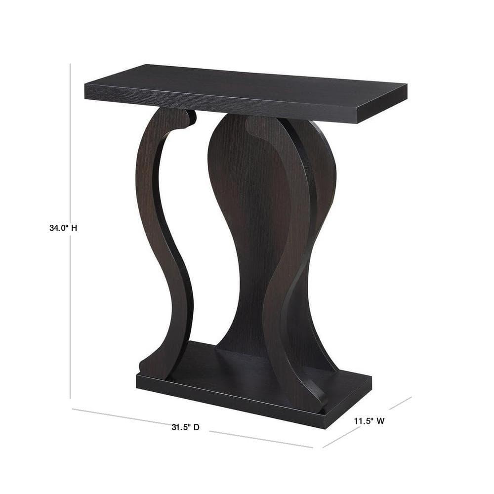 Convenience Concepts Newport Terry B Console Table, Espresso
