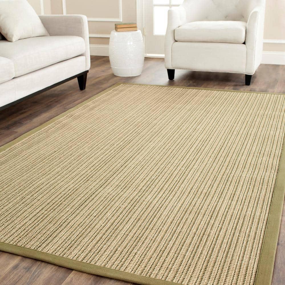 Natural Fiber NF442 Power Loomed Indoor Accent Rug - Green/Green - 3'x5' - Safavieh.