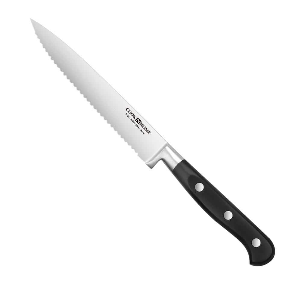Cook N Home Cook N Home Kitchen Knife Set with Bamboo Storage Block 15-Piece