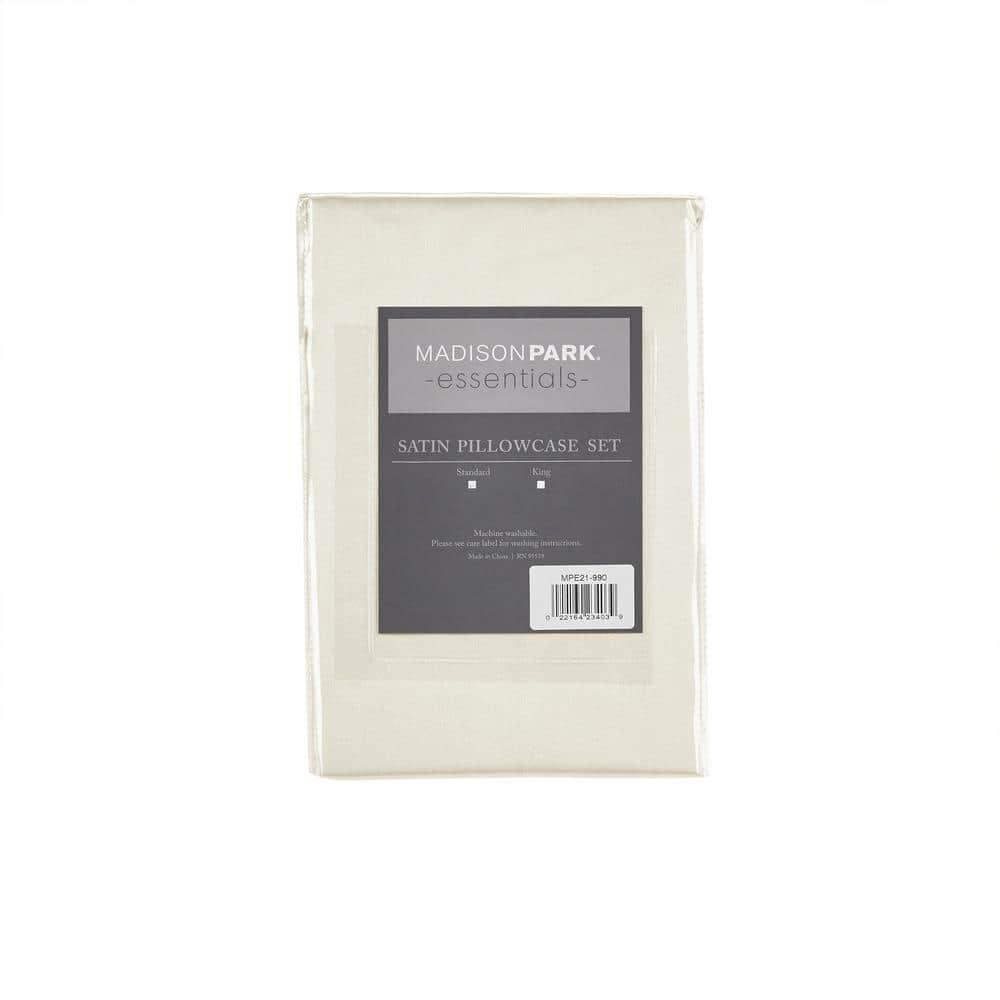 Madison Park Essentials Satin Luxury 2PC Pillowcases (Set of 2)