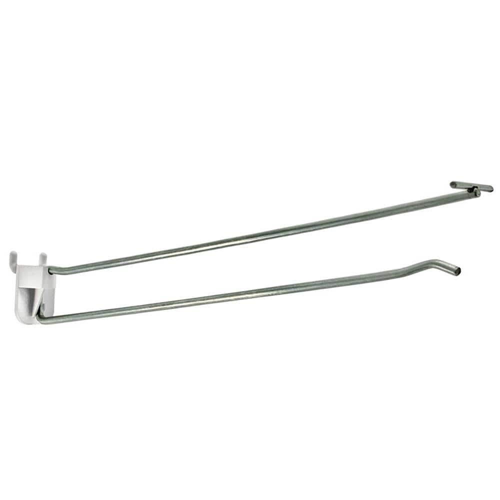 12" Metal Wire Flip Scan Plastic Quick Back Hook: 0.212" Diameter, 50-Pack