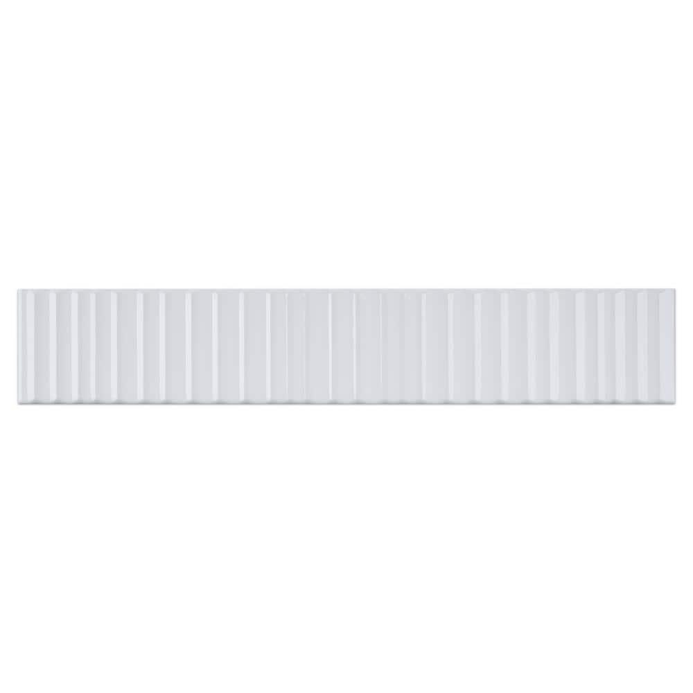 Supreme Tile Nova 1.97 in. X 11.81 in. Polished Ceramic Subway Wall Tile