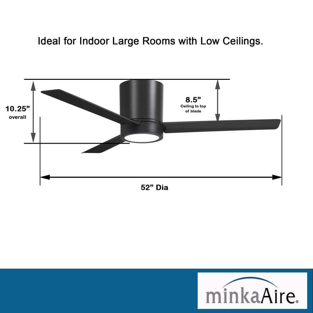 52'' 3 - Blade LED Propeller Ceiling Fan with Remote Control and Light Kit Included