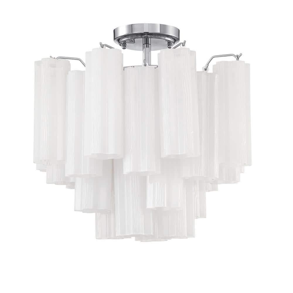 Crystorama Lighting Addis 4 - Light Flush Mount in  Polished Chrome