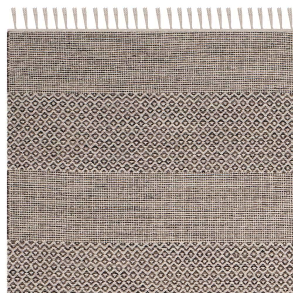 Montauk MTK330 Hand Woven Indoor Area Rug - Ivory/Anthracite - 8'x10' - Safavieh