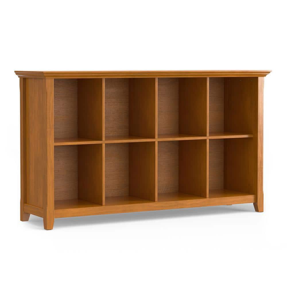 Simpli Home Acadian 57"W Solid Wood Storage Console Table