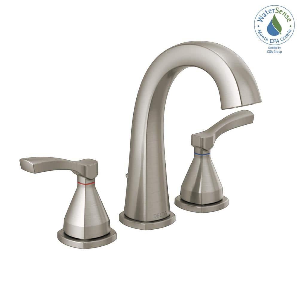 Stryke Widespread Bathroom Faucet with Drain Assembly and DIAMOND™ Seal Technology