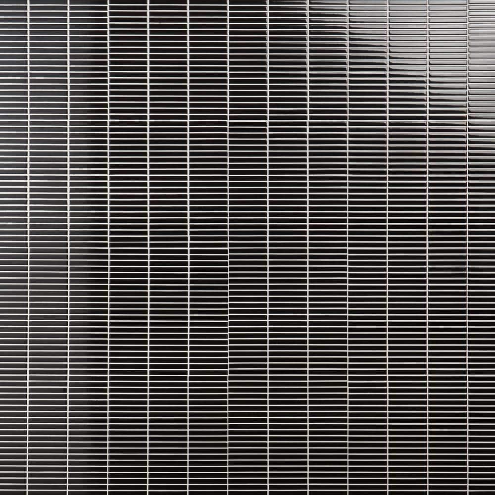 Monogram Stacked 11.19 In. X 11.9 In. Glossy Porcelain Mosaic Floor And Wall Tile (0.92 Sq. Ft. / Each)