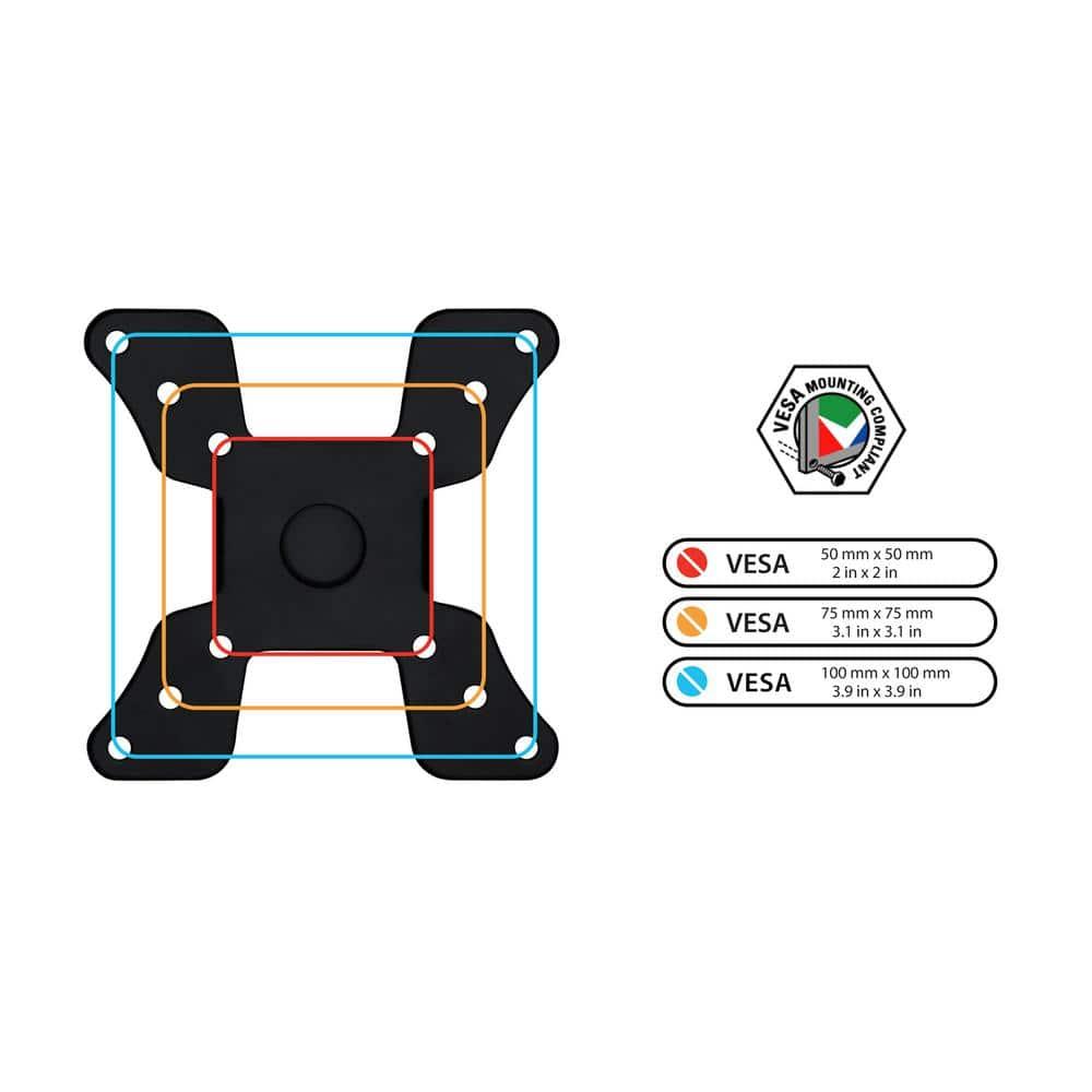 Mount-it Mount-It Full Motion Height Adjustable Single Monitor Arm Mount | Fits 13 - 30 in. Computer Screens