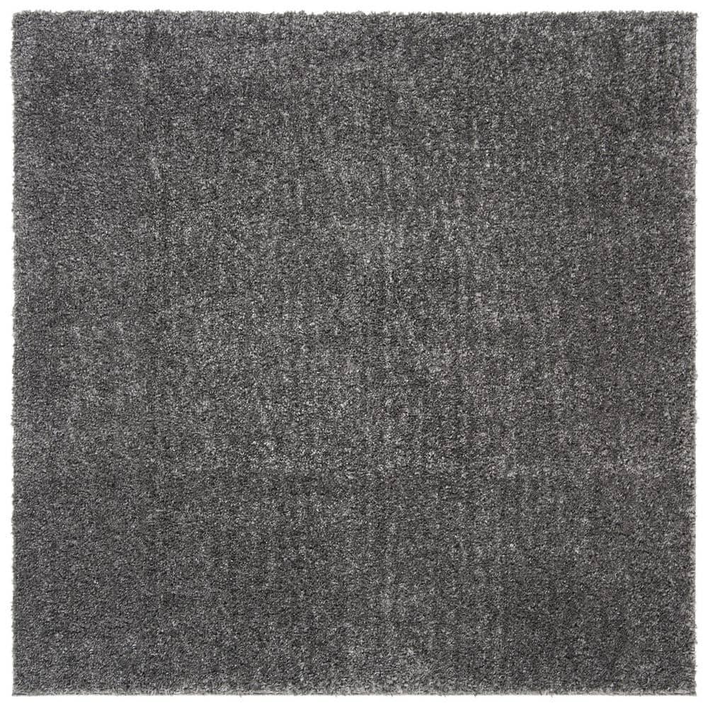 August Shag 900 AUG900 Power Loomed Indoor Area Rug - Grey - 5'3"x5'3" - Safavieh