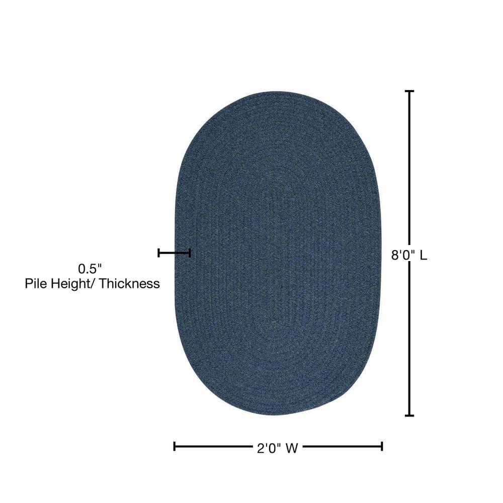 Gracie Oaks Bristol - Federal Blue 2''X6''