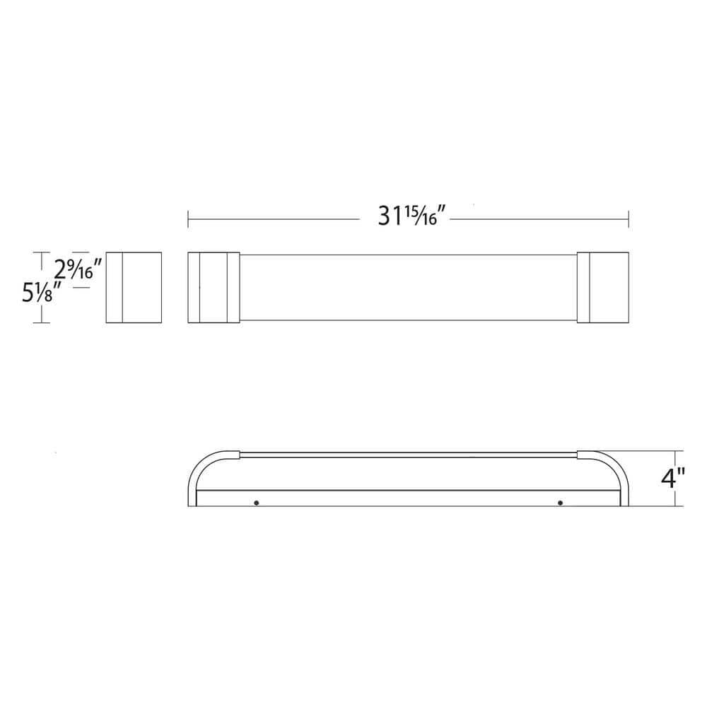Everly Quinn Strattford Dimmable LED Bath and Wall Light Bar