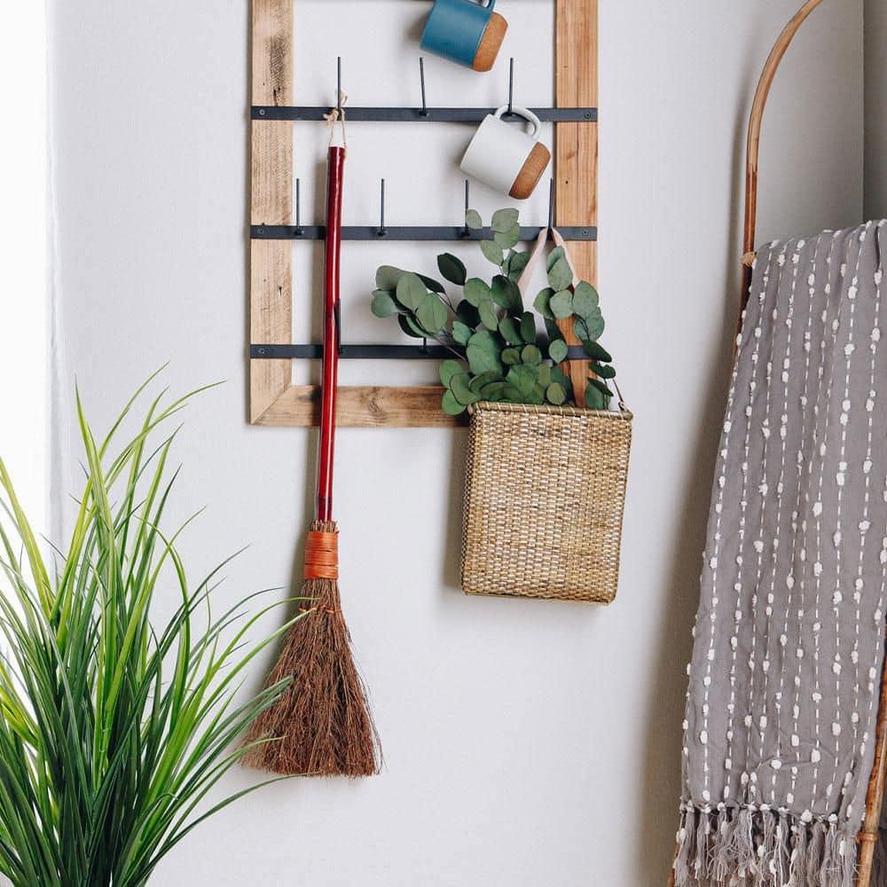36 in. Classic Cinnamon Bamboo Handle Scented Broom (2-Pack)