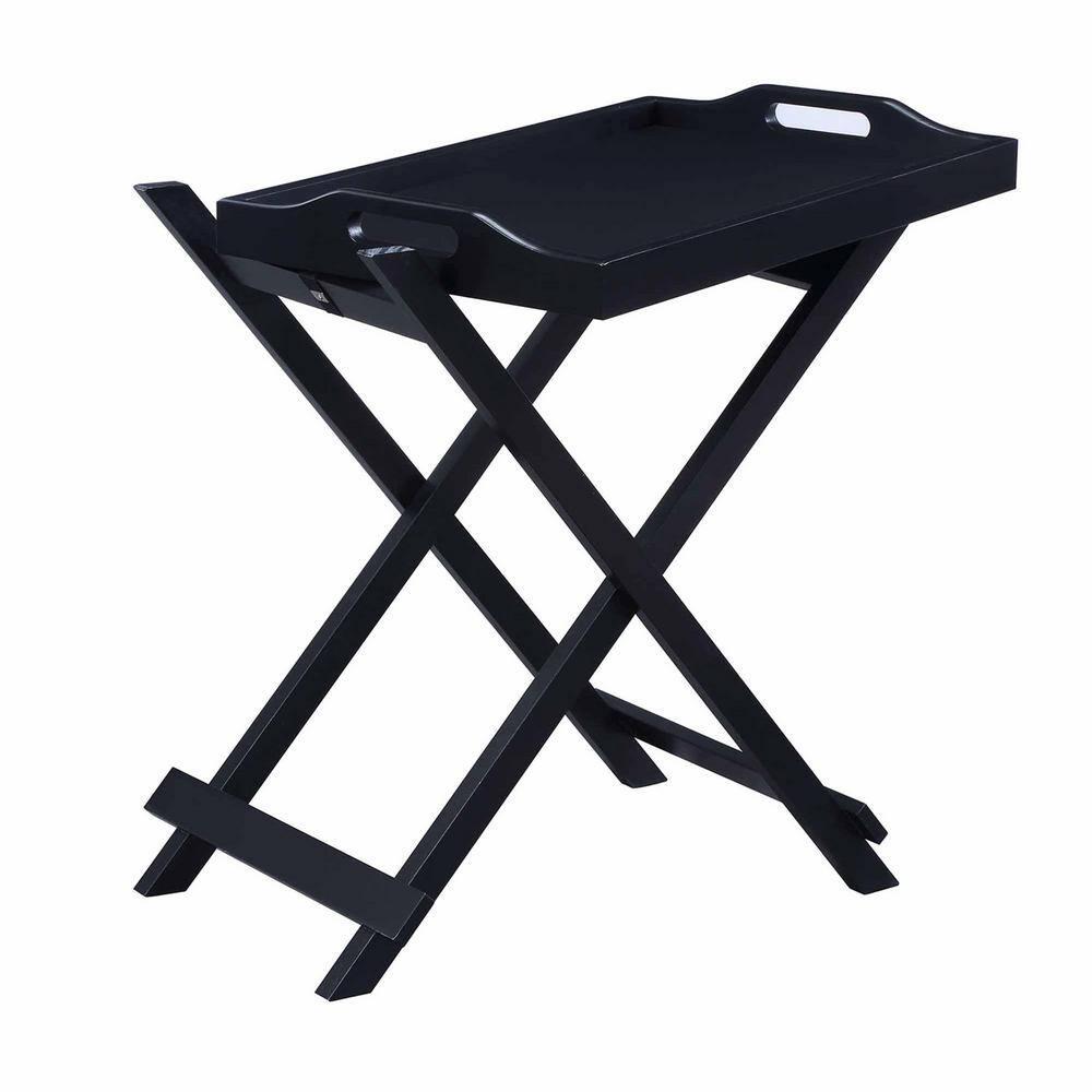 Convenience Concepts Designs2Go Folding Tray Table, Black