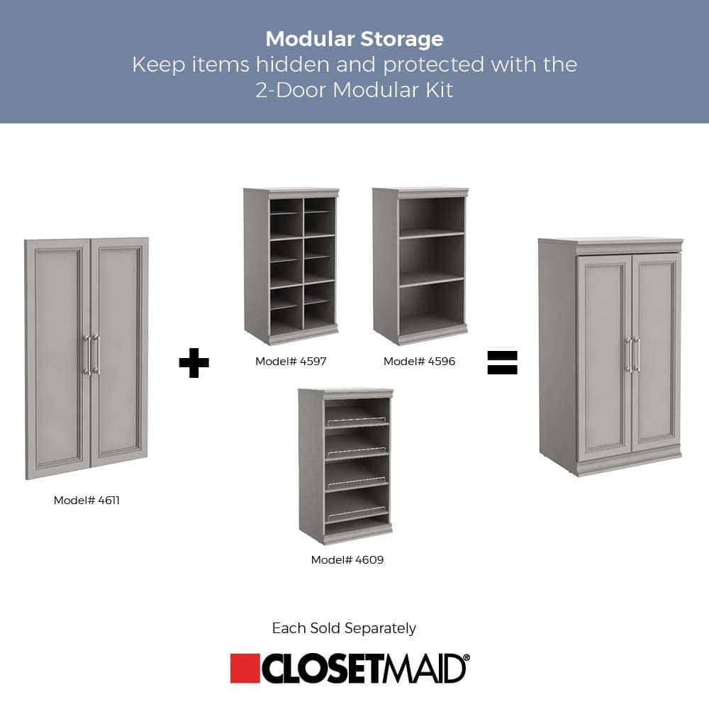 Modular Storage 21.38" W Shoe Shelf Unit with 4 Shelves