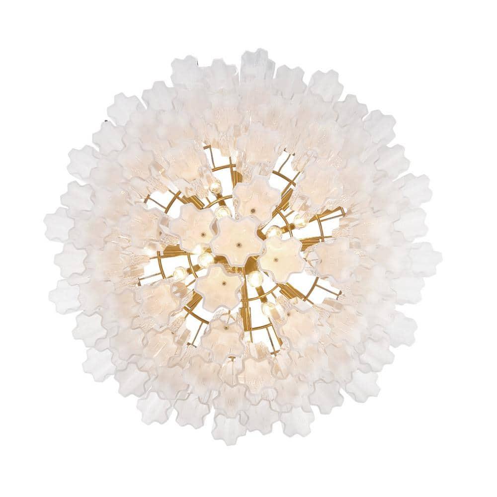 Crystorama Lighting Addis 16 - Light Chandelier in  Aged Brass