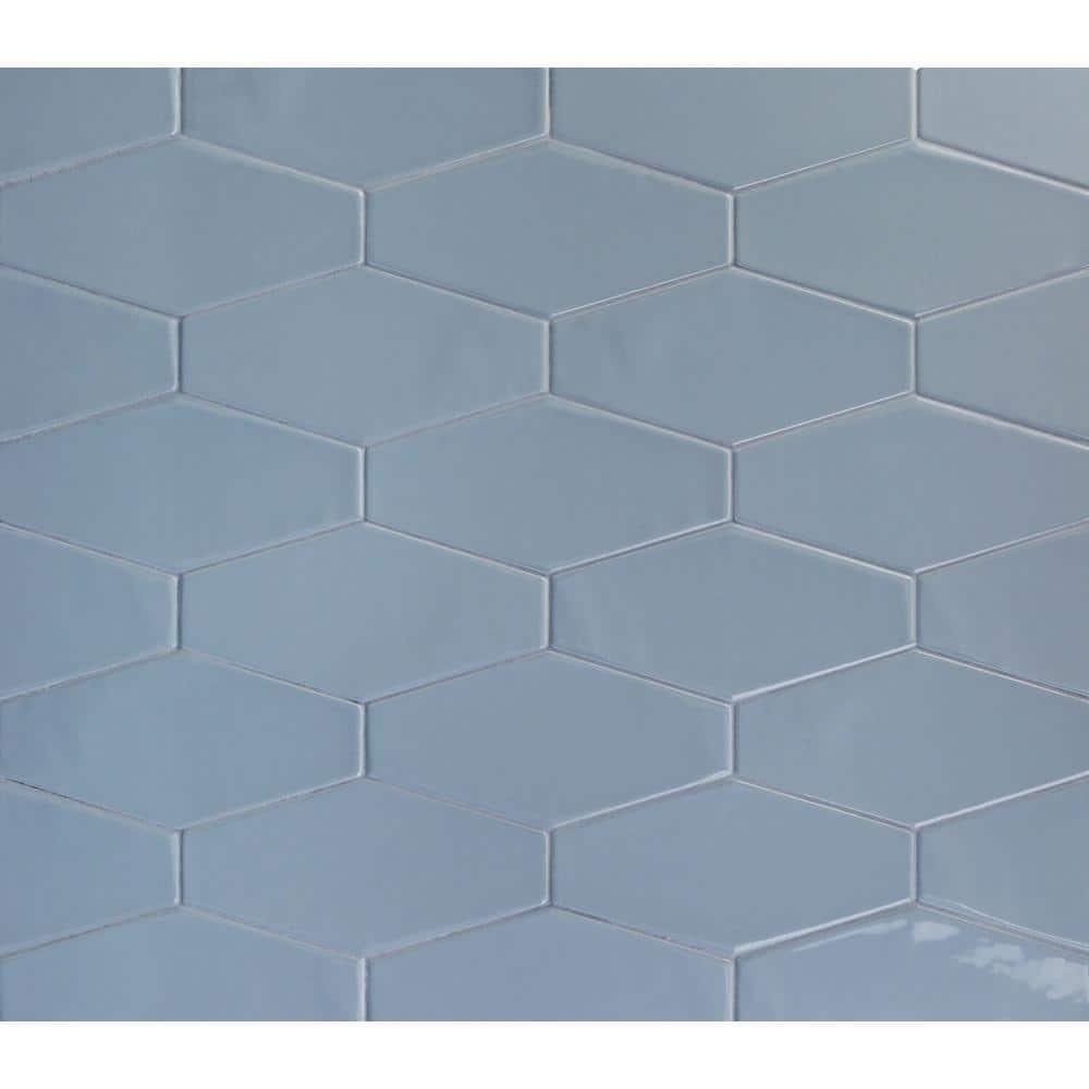 Midland Hexagon 4" x 8" Ceramic Subway Wall Tile (5.38 sq. ft. / box)