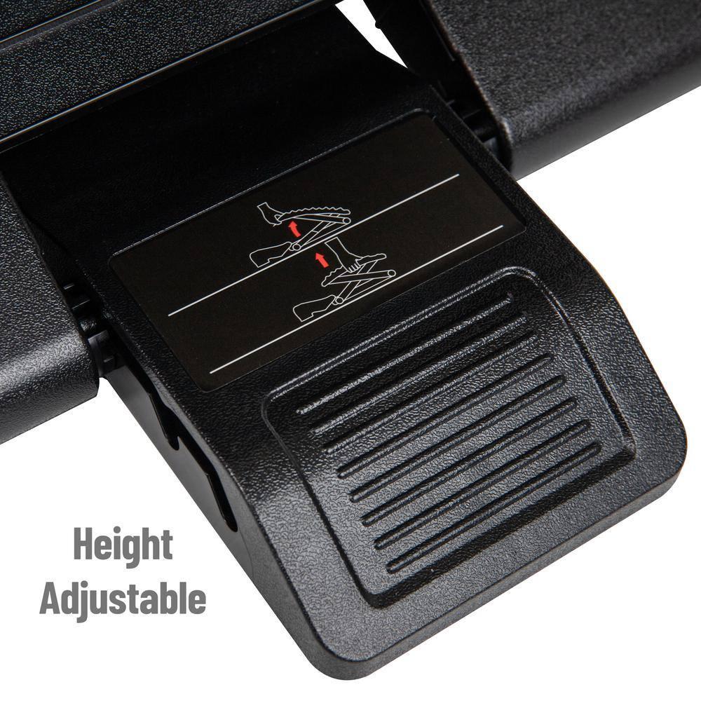 Mind Reader Mind Reader Foot Rest, Under Desk at Work, Ergonomic, Height Adjustable, Plastic, 18"L x 13"W x 6.75"H